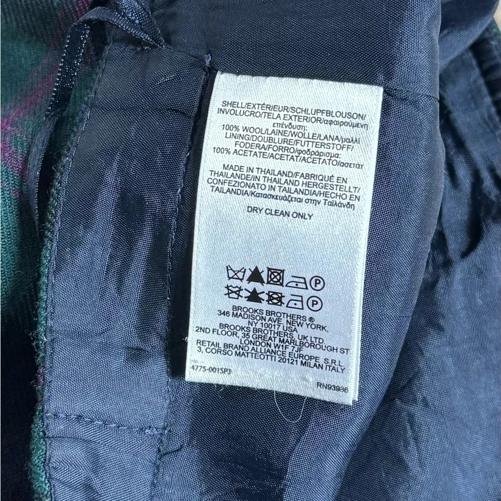 Brooks Brothers Fleece Girls 14 Wool Plaid Scottish Tartans Style Skirt Lined